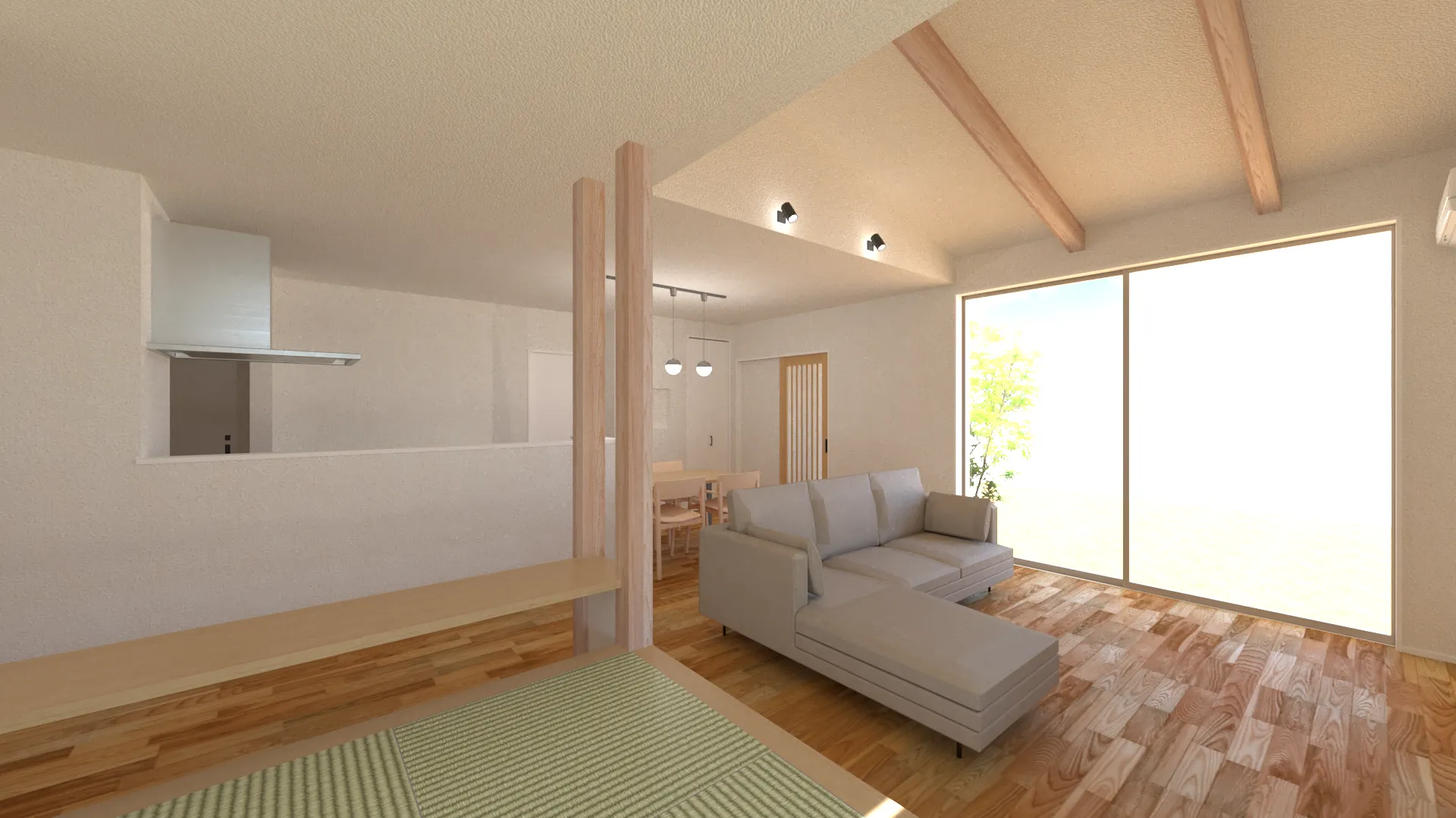 朝倉郡筑前町 東小田3区画2号地 新築平屋住宅の内観3