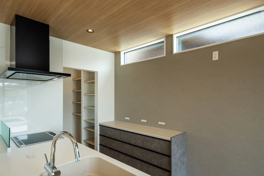 スキップフロアと広がる景色二階建施工事例｜福岡筑紫野市の悠建築工房ページの画像04