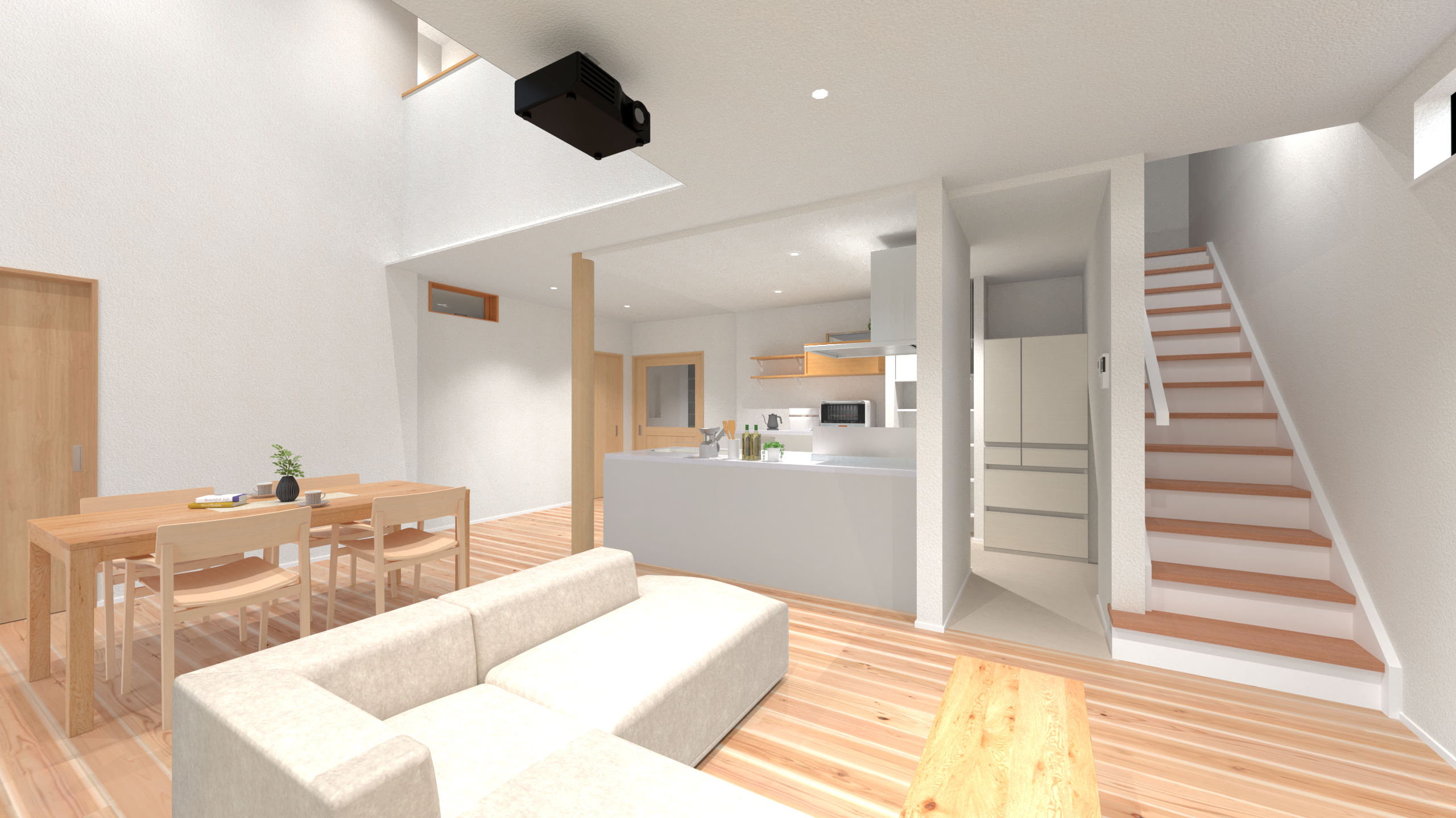 【筑紫野市】「小国杉」×「漆喰」インナーガレージ付きの家　完成内覧会ページの画像03