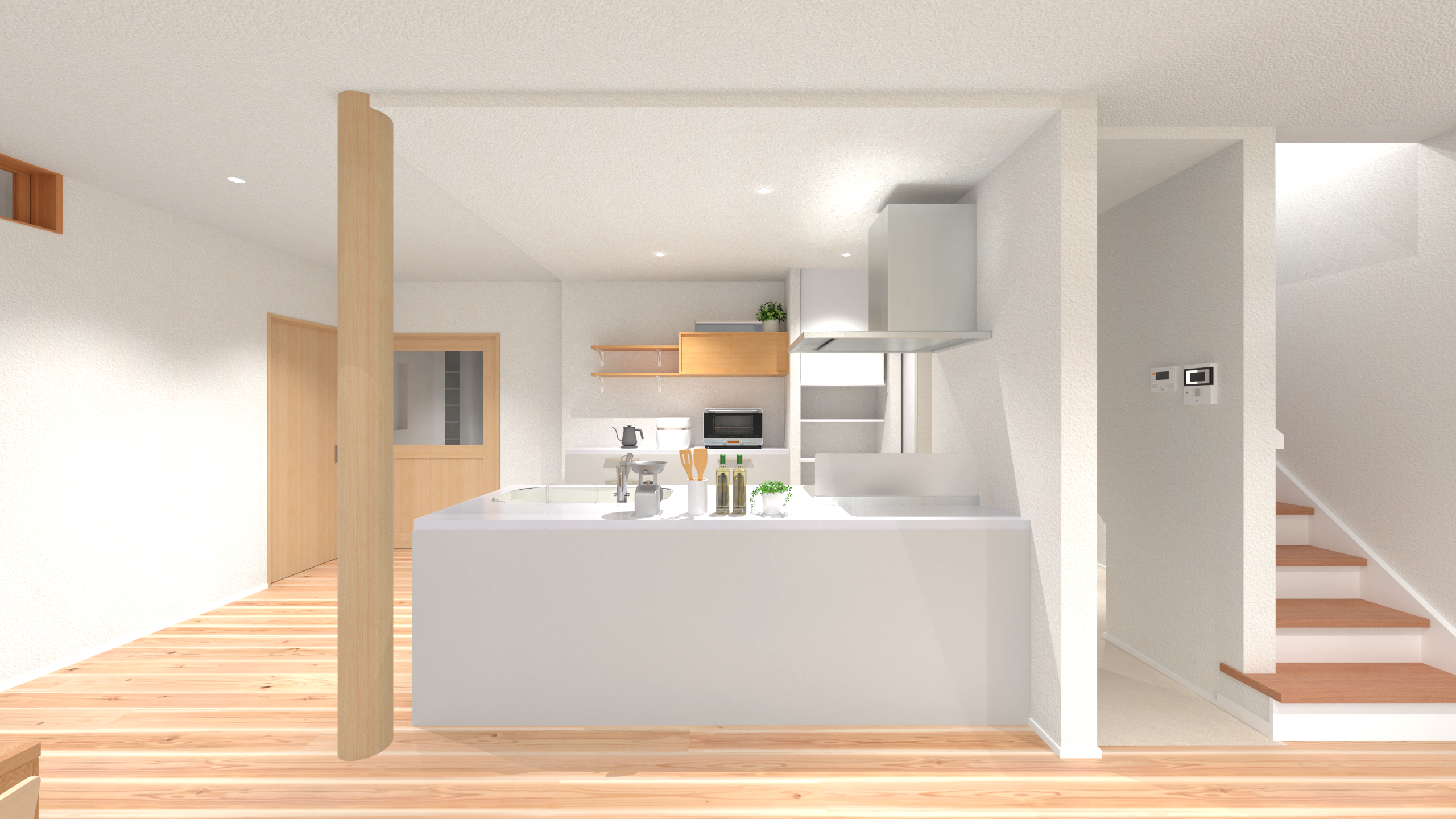 【筑紫野市】「小国杉」×「漆喰」インナーガレージ付きの家　完成内覧会ページの画像05