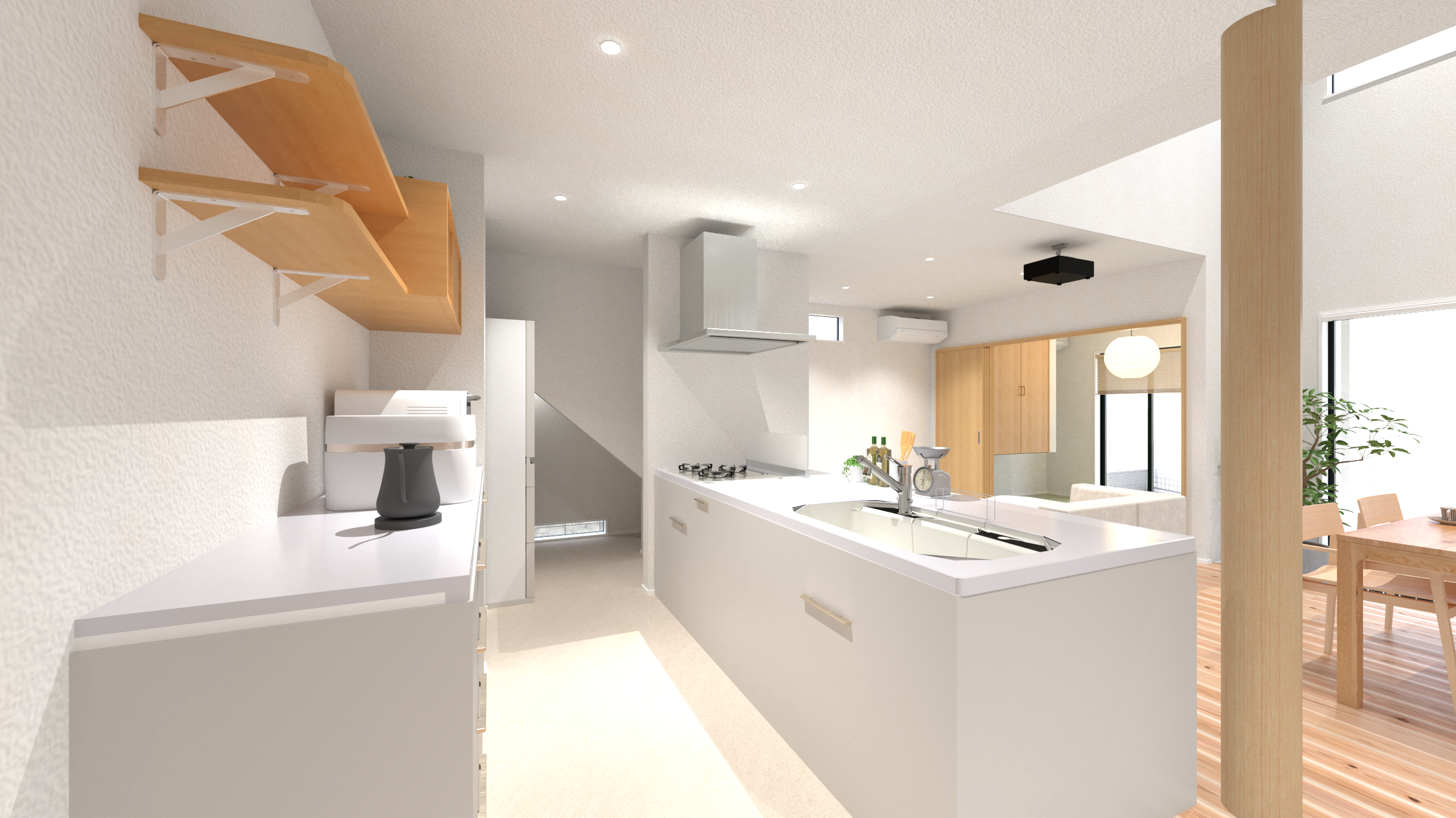 【筑紫野市】「小国杉」×「漆喰」インナーガレージ付きの家　完成内覧会ページの画像04