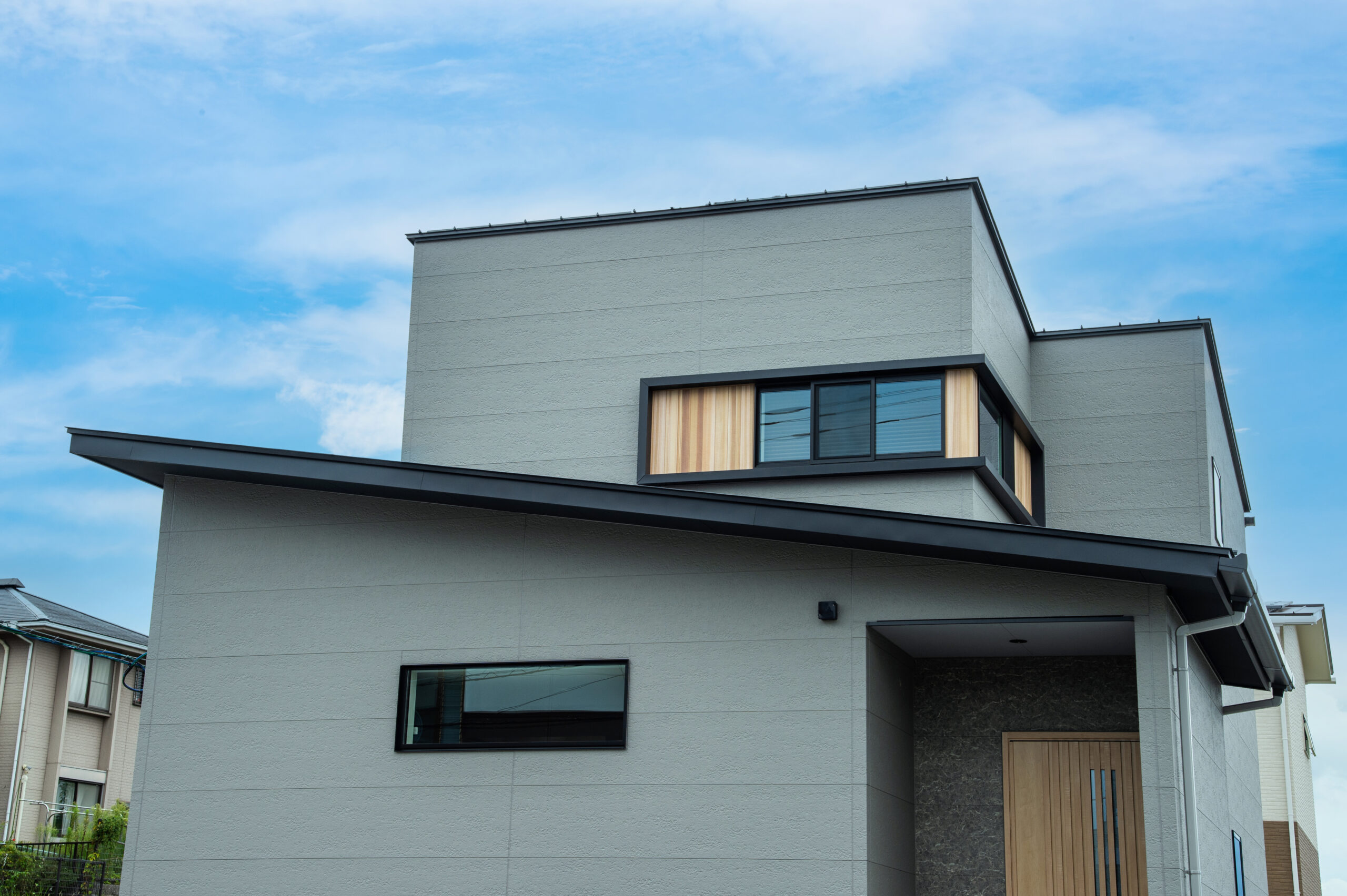 GRAYHOUSE二階建施工事例｜福岡筑紫野市の悠建築工房ページの画像01