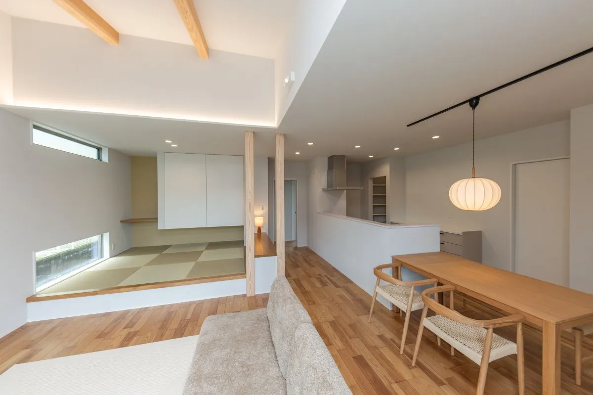 和の趣と開放感が調和する平屋平屋施工事例｜福岡筑紫野市の悠建築工房ページの画像03